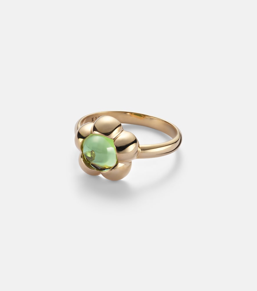 Kensington 14kt gold pinky ring with peridot