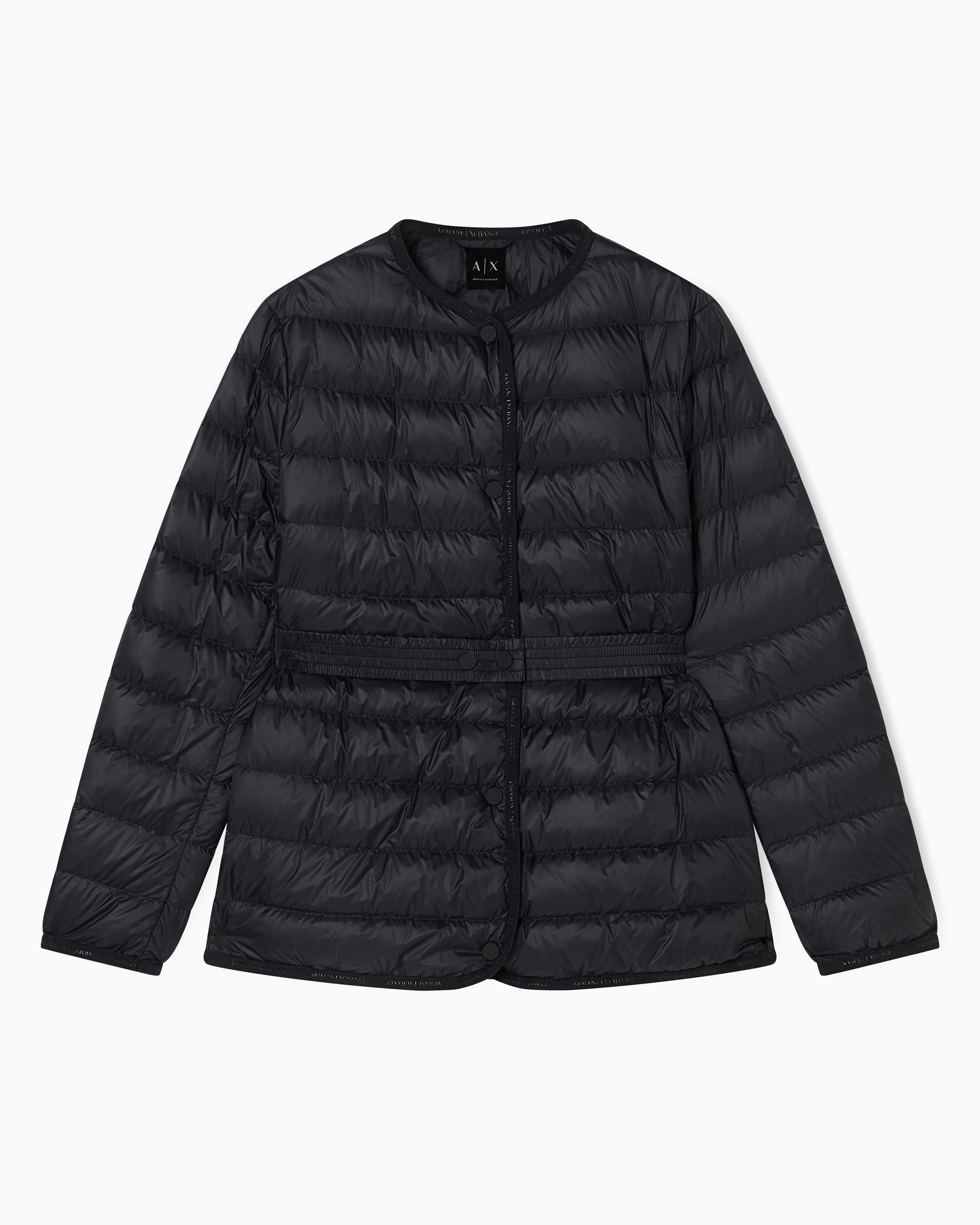 Short Quilted Nylon Down Jacket