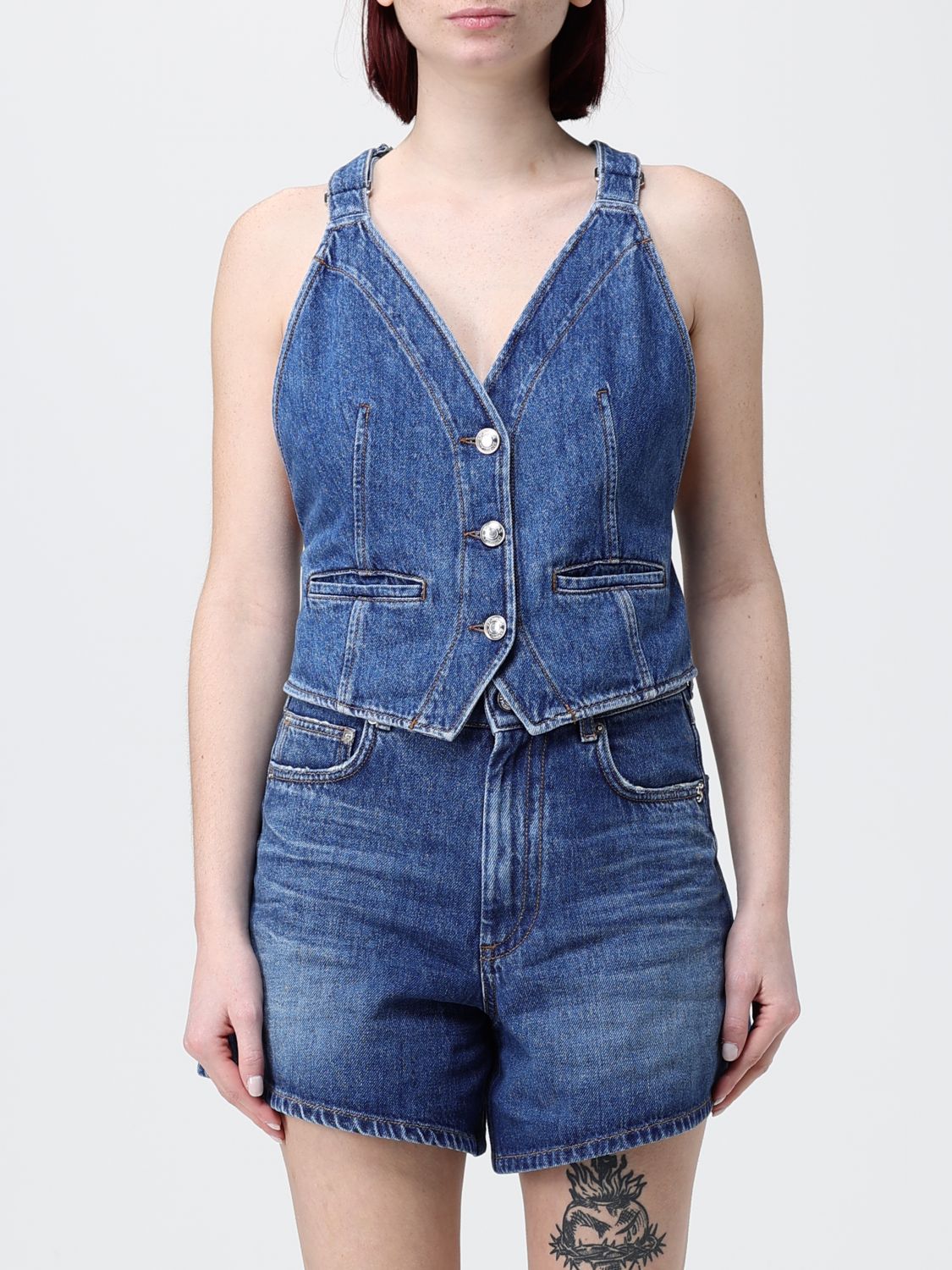 Waistcoat Woman color Blue