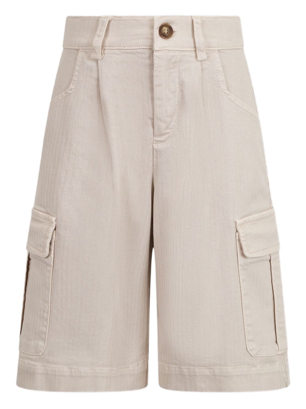 ETRO KIDS stretch-cotton shorts - Neutrals