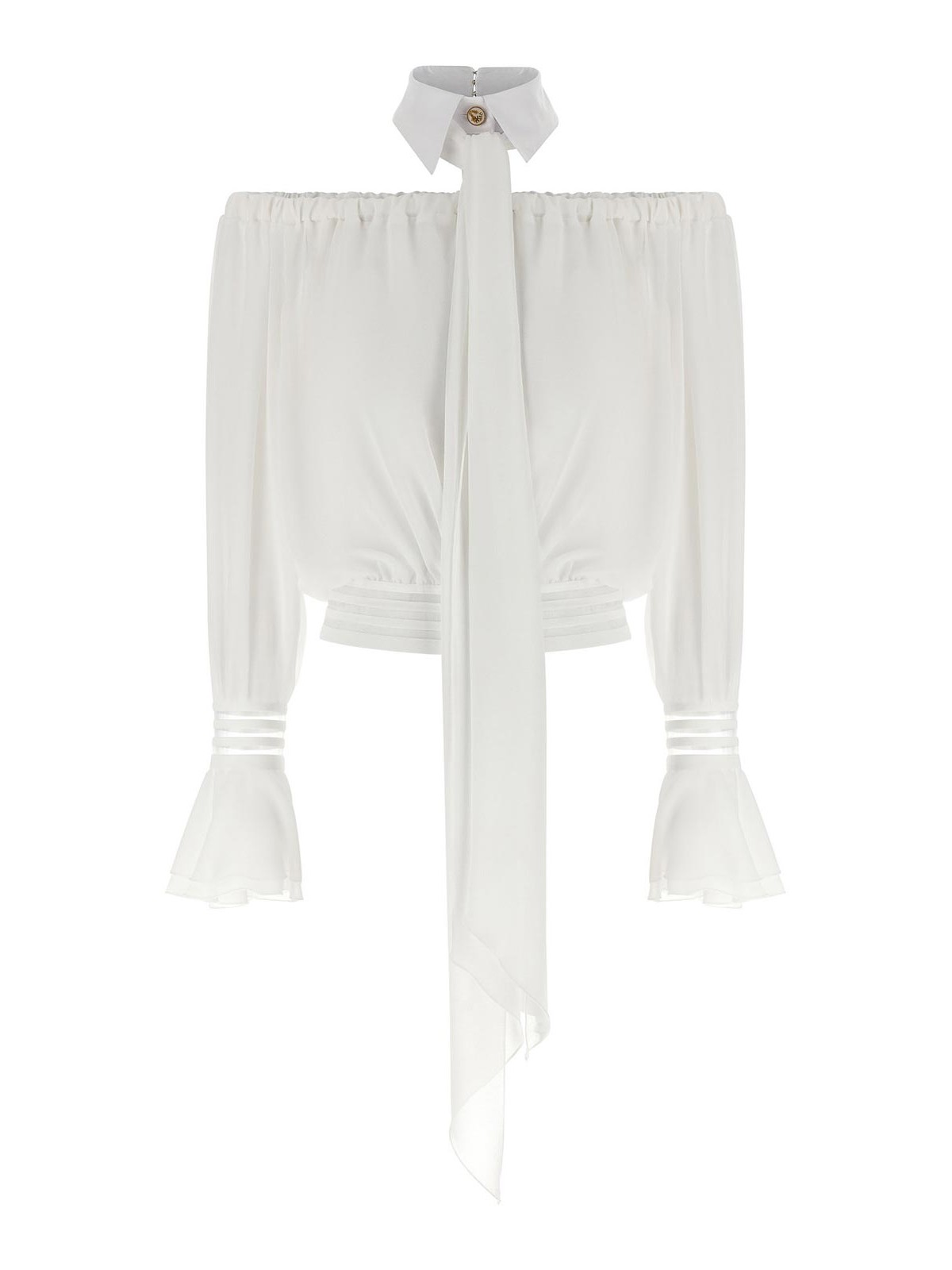 Shirt Collar Blouse Shirt And Blouse White