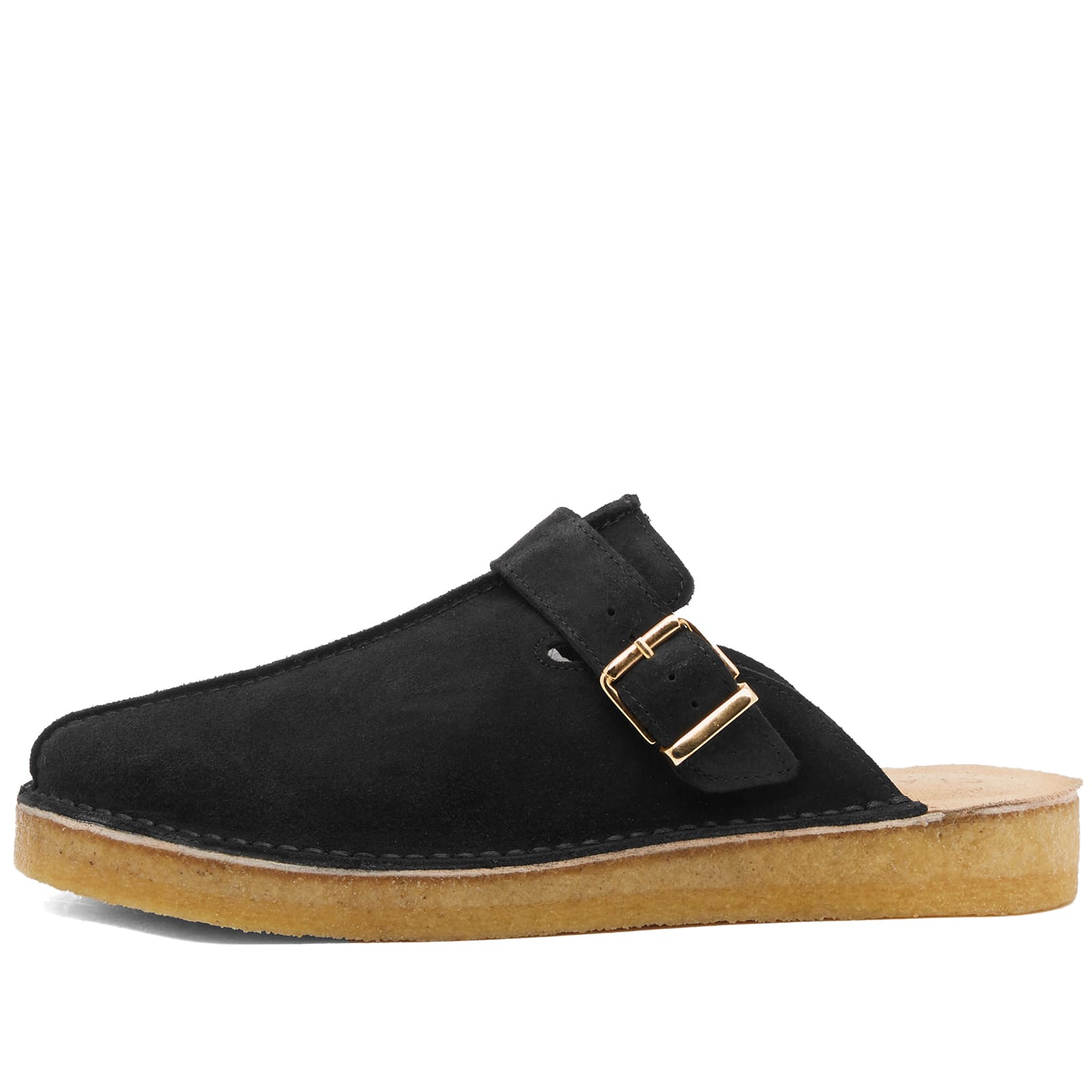 Men's Desert Trek Mule in Black Suede
