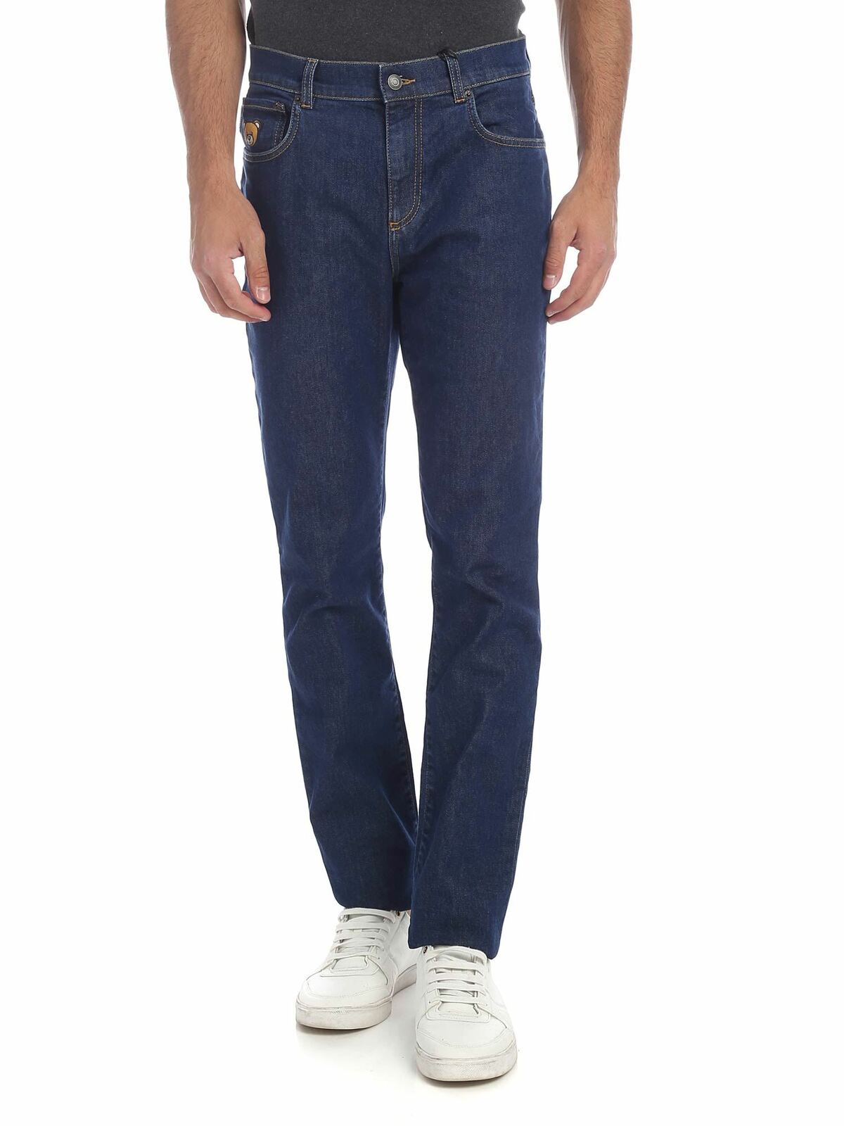 Blue jeans with Teddy Bear