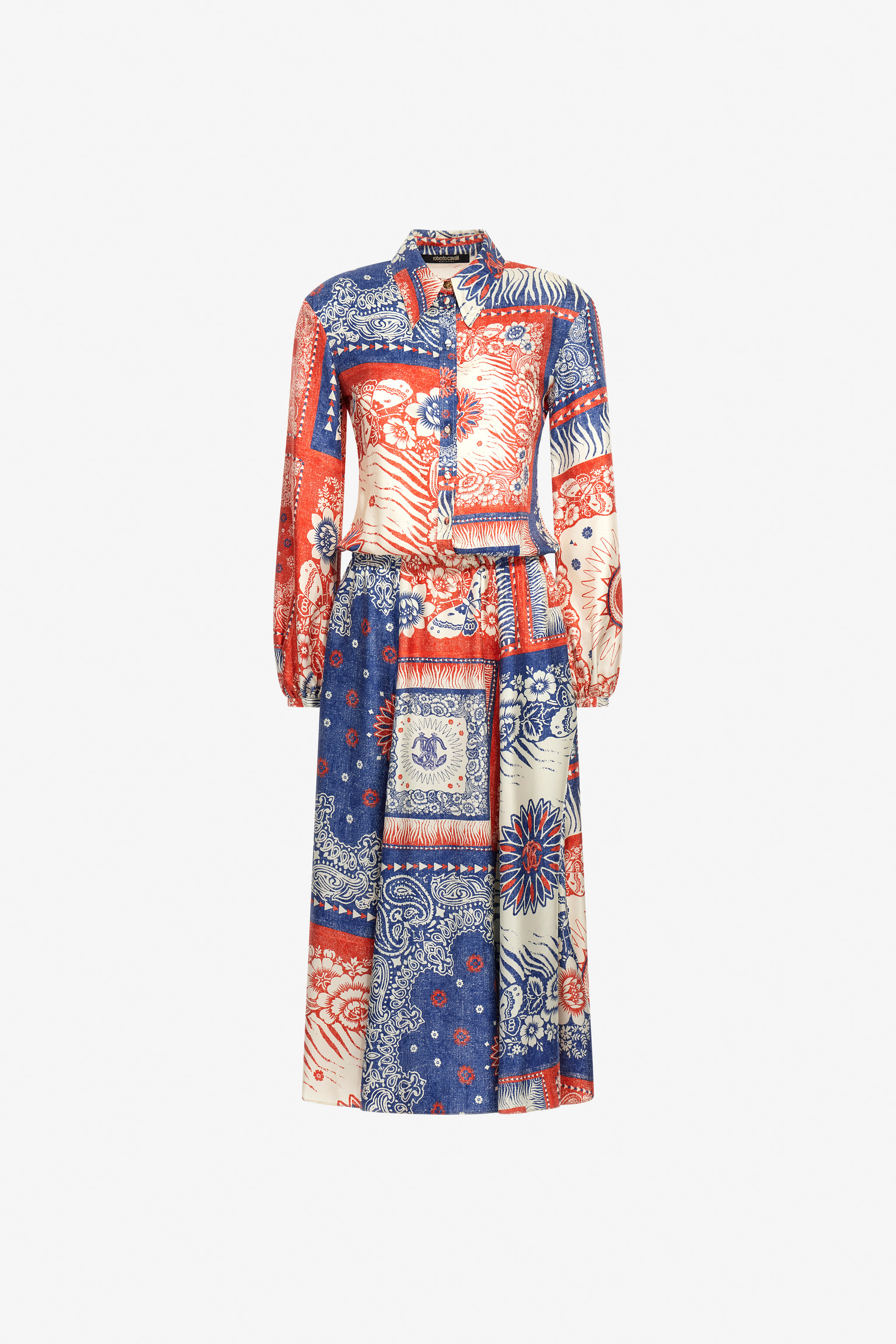 Bandana Print Maxi Dress