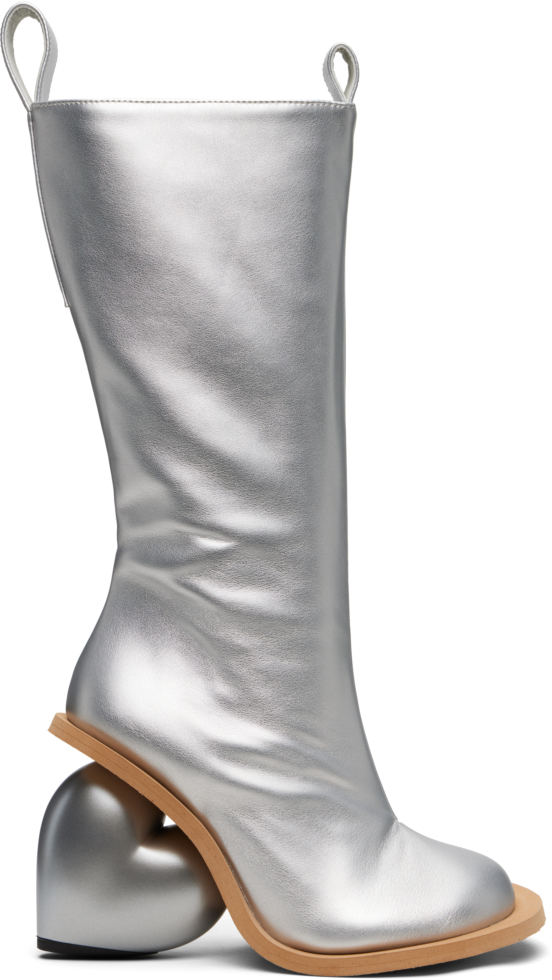 SSENSE Exclusive Silver Love Tall Boots