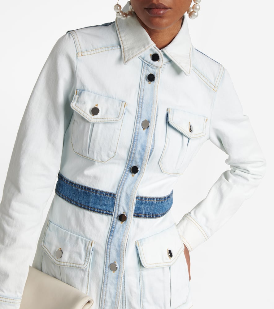 Denim Love patchwork denim jacket