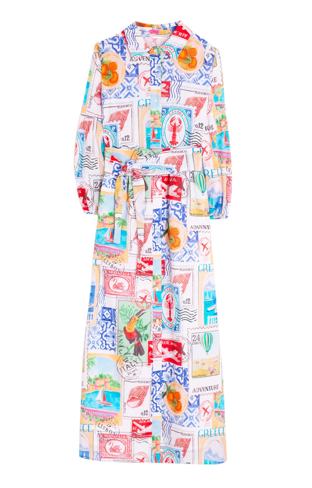 Ladies Euro Summer Patchwork Shirt Dress