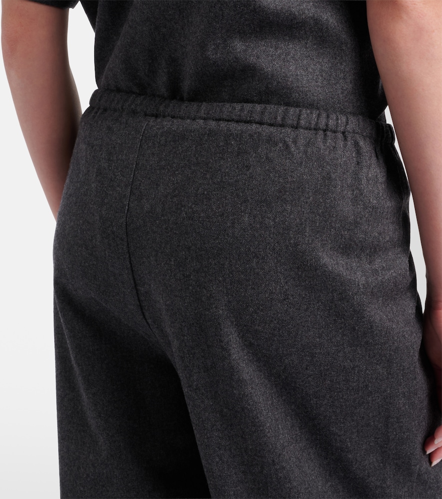 Austin wool and cashmere wide-leg pants
