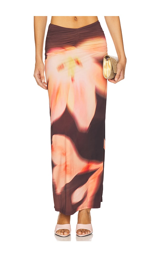 The Wolf Gang Veda Maxi Skirt in Pink.  XS. Also in L, M