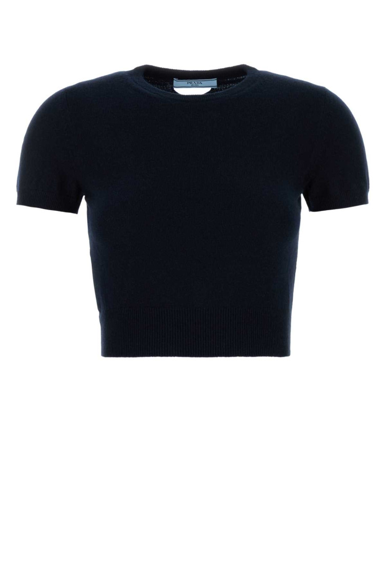 Prada - cashmere sweater short sleeves crew neck