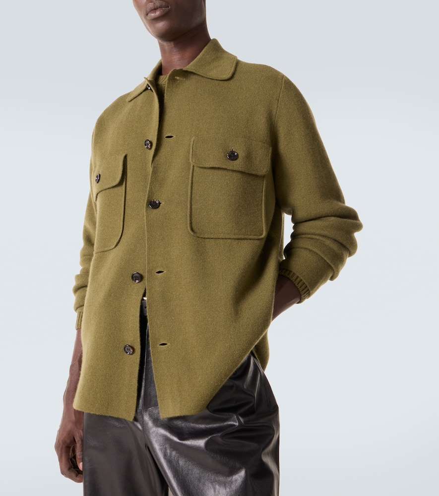 Wool and cashmere overshirt