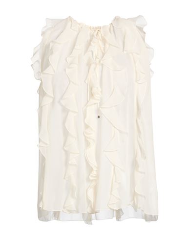 Woman Top Ivory Size 4 Silk