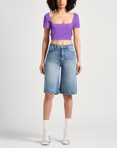 Woman Top Mauve Size M Polyester, Polyamide, Elastane
