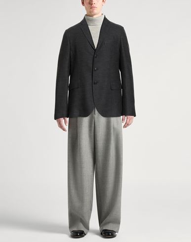 Man Blazer Charcoal Size 40 Wool, Silk, Cashmere