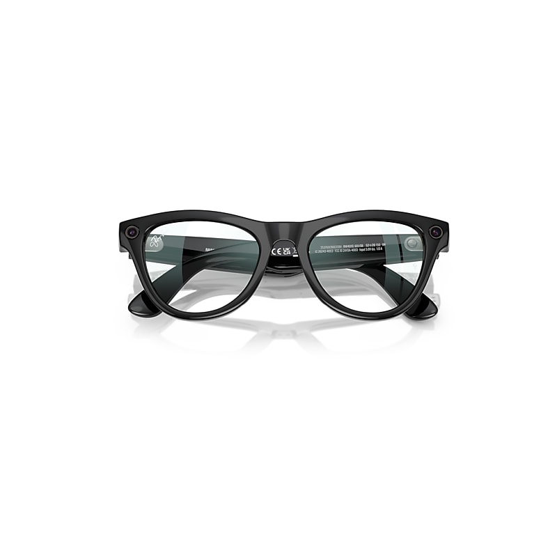 Ray-Ban Meta Black Frame Clear Lenses AI Glasse