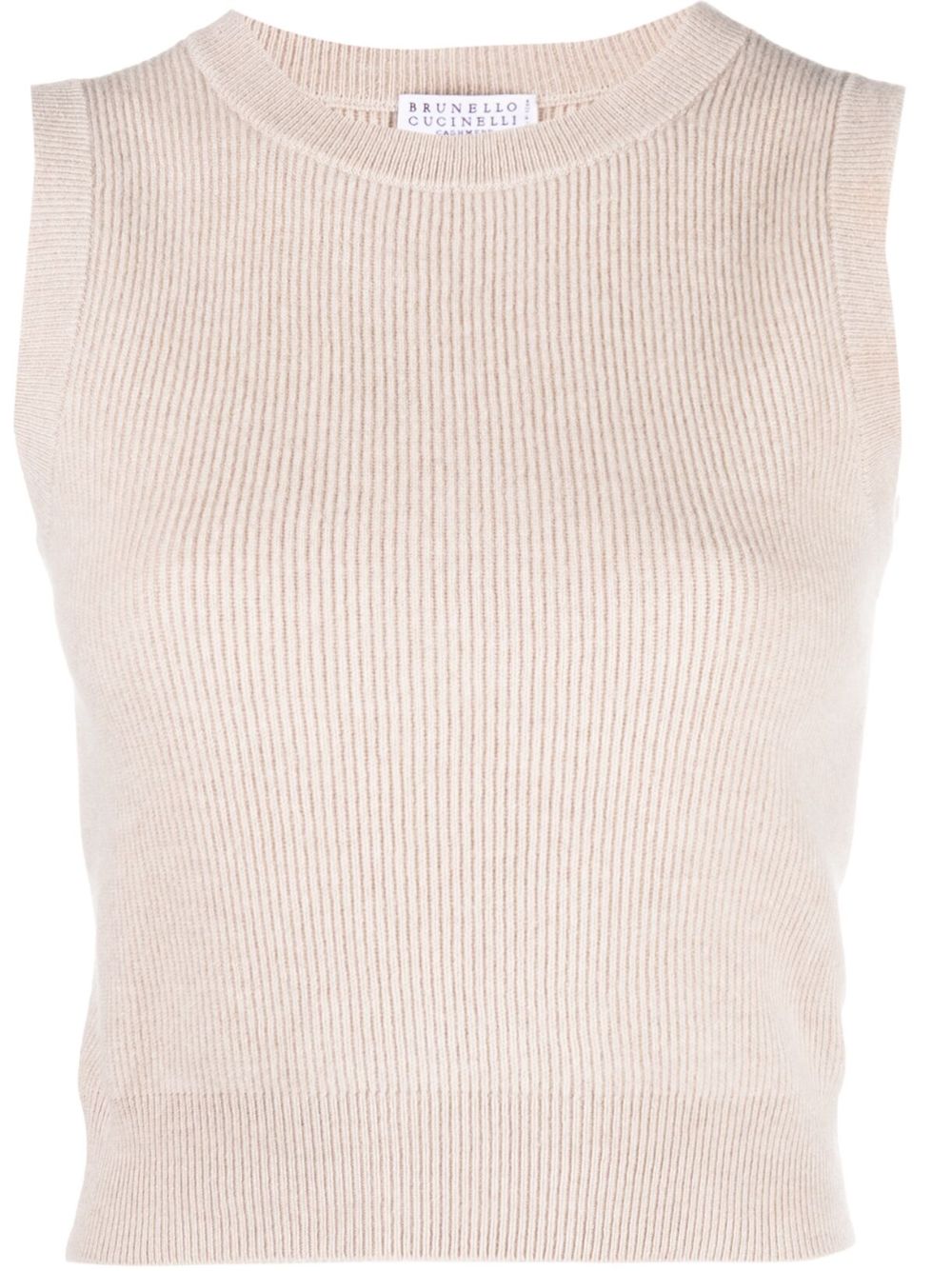 Cashmere knitted vest - Neutrals