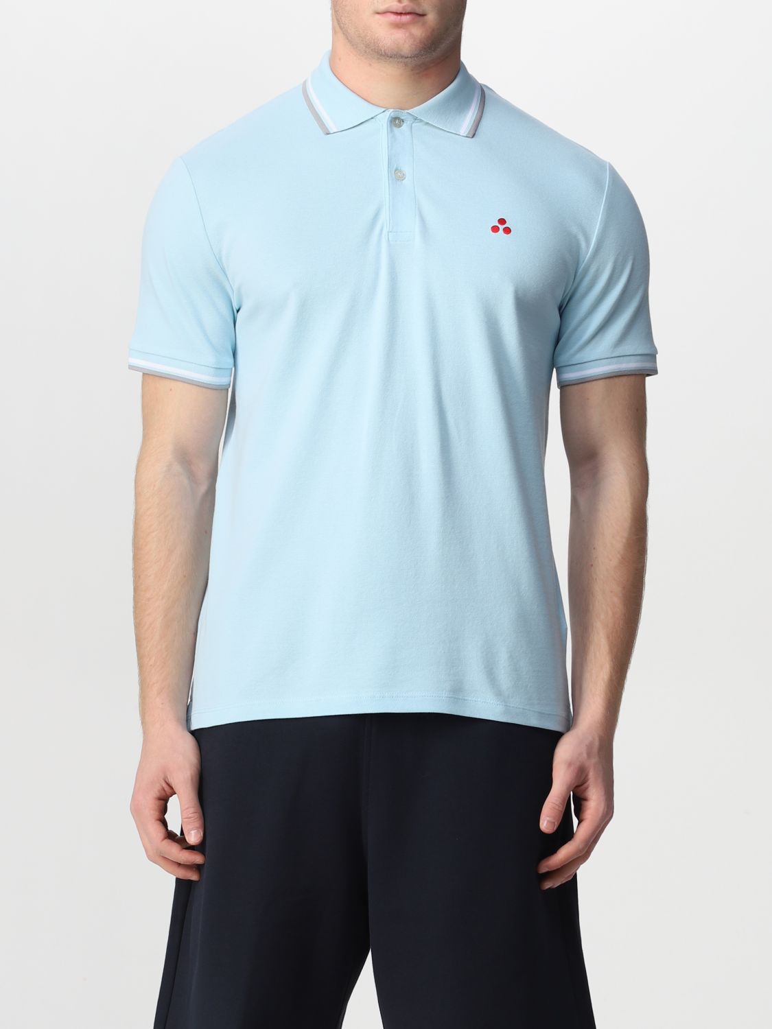 Polo Shirt Men colour Sky Blue