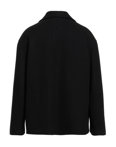 Man Coat Black Size 42 Wool, Polyamide