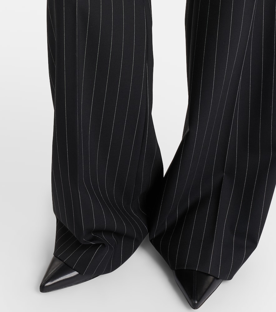 Visino wool-blend gabardine flared pants