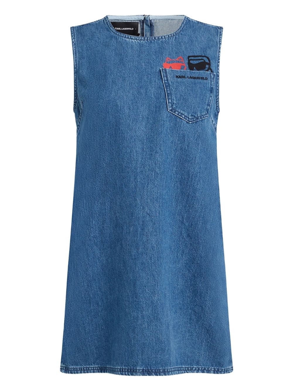 Ikon Duo sketch denim dress - Blue