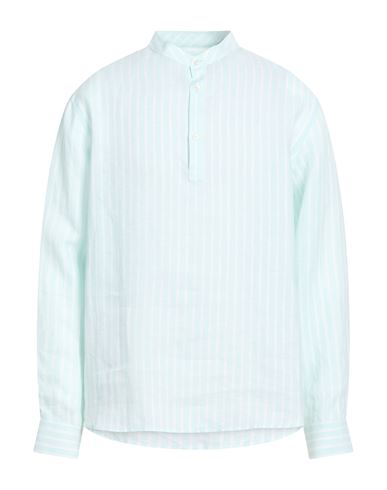 Man Shirt Turquoise Size XL Linen