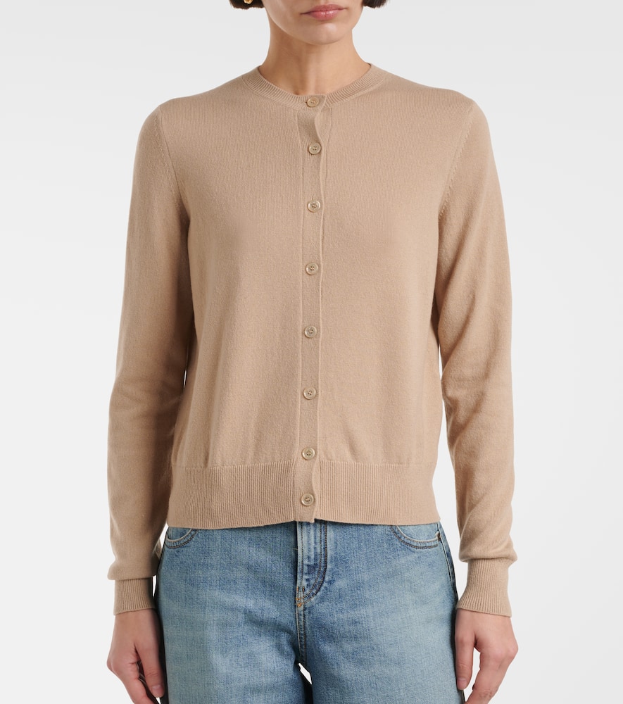 Cable-knit cashmere cardigan