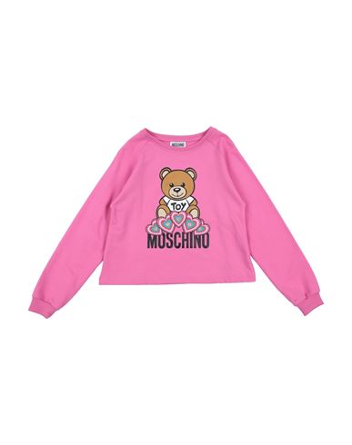 Kid Girl Sweatshirt Fuchsia Size 12 Cotton, Elastane