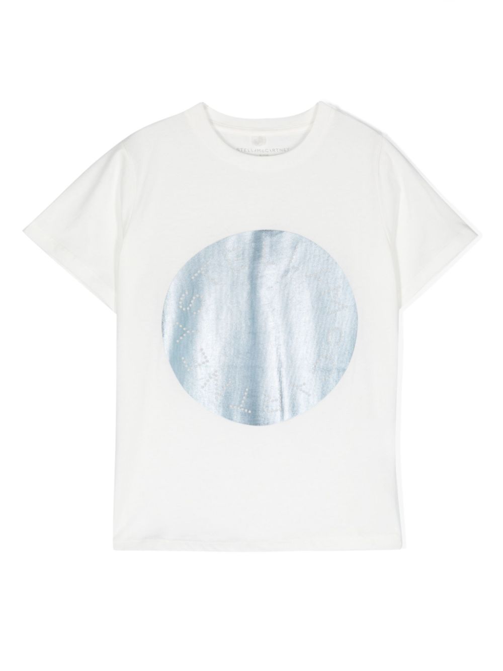 Circular Logo Disc cotton T-shirt - White