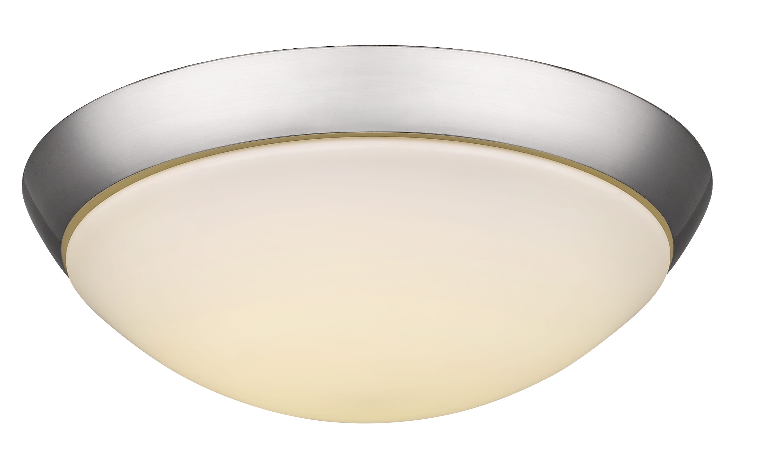 Satin Nickel LED Flush Mount from the Flushmounts Collection