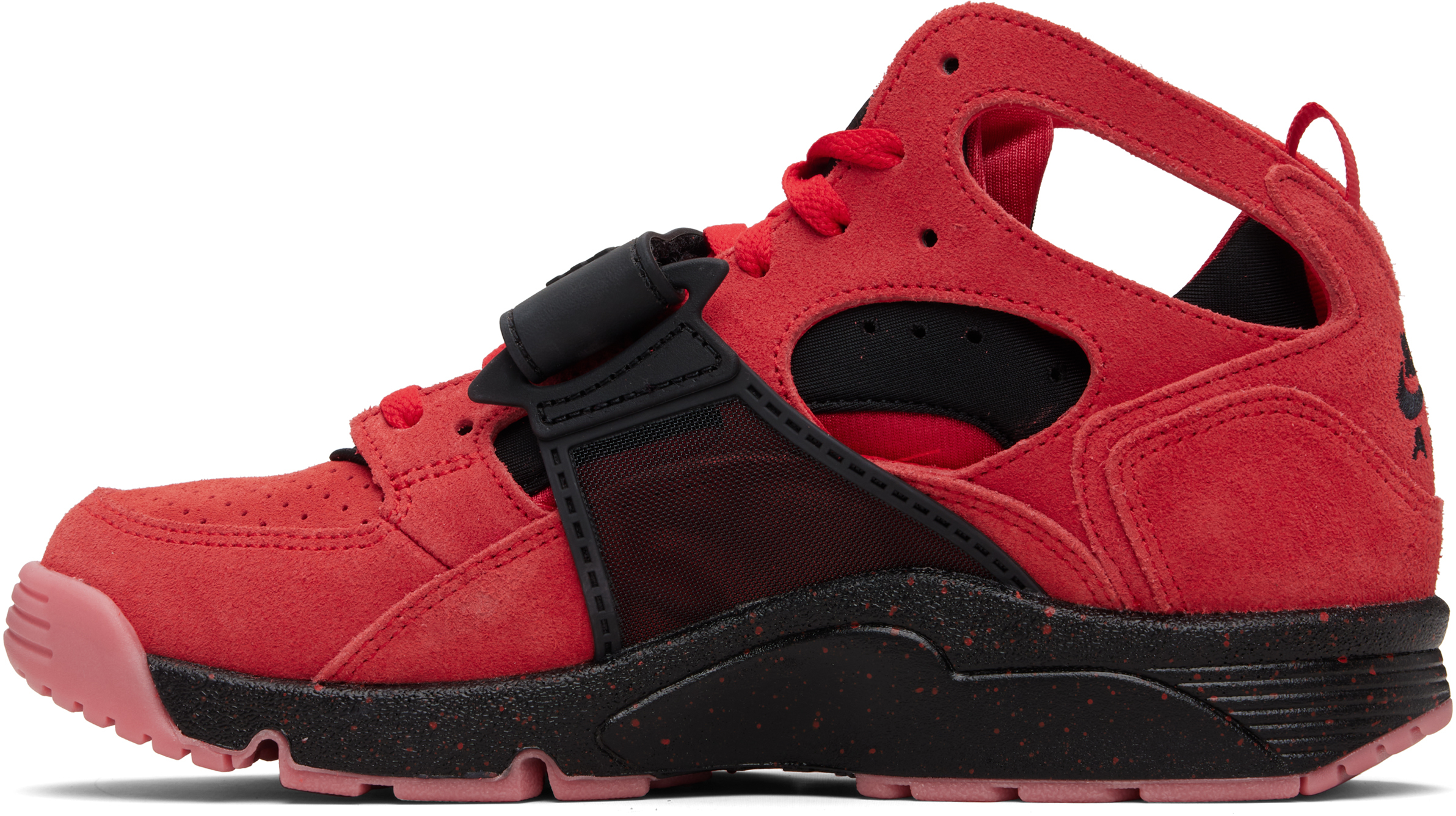 Red & Black Air Trainer Huarache Sneakers
