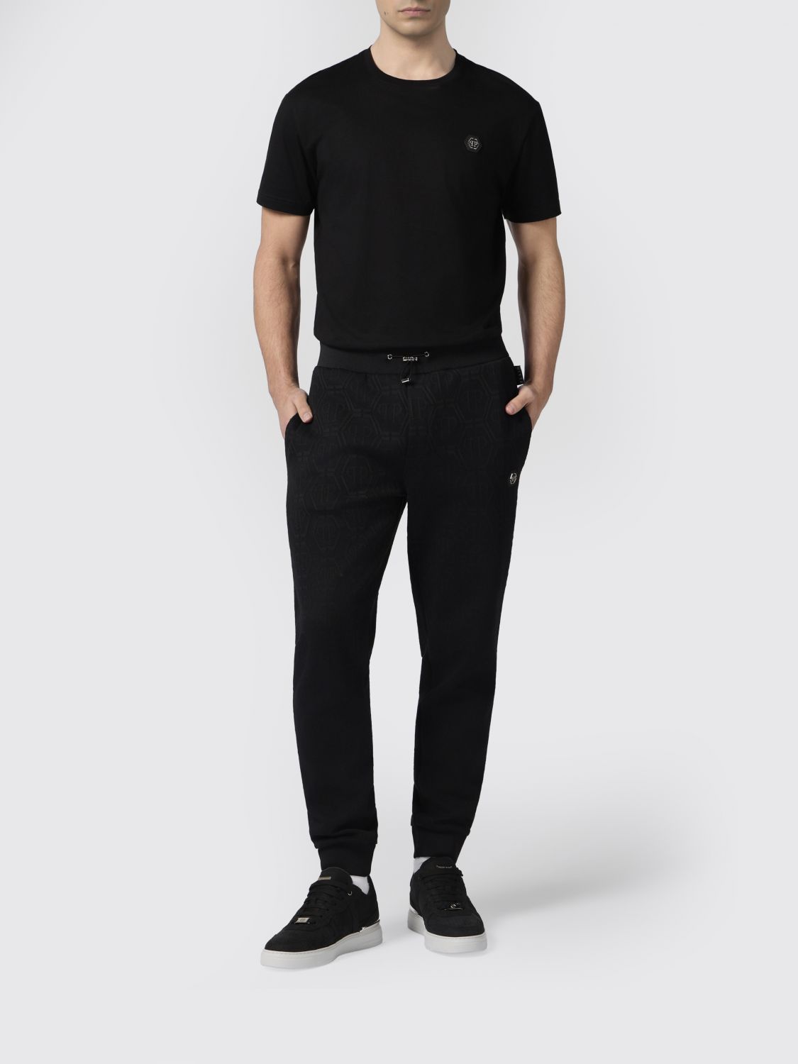 Pants Men color Black