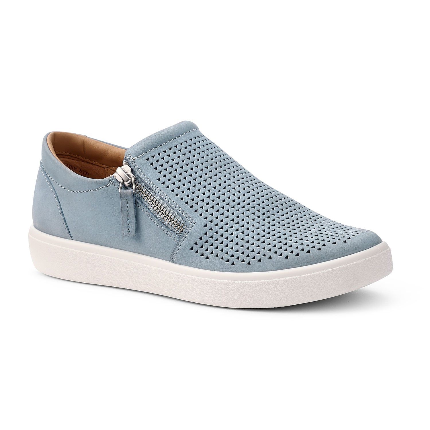Hotter Women's Wide Fit 'Daisy' Deck Shoes in Pale Blue