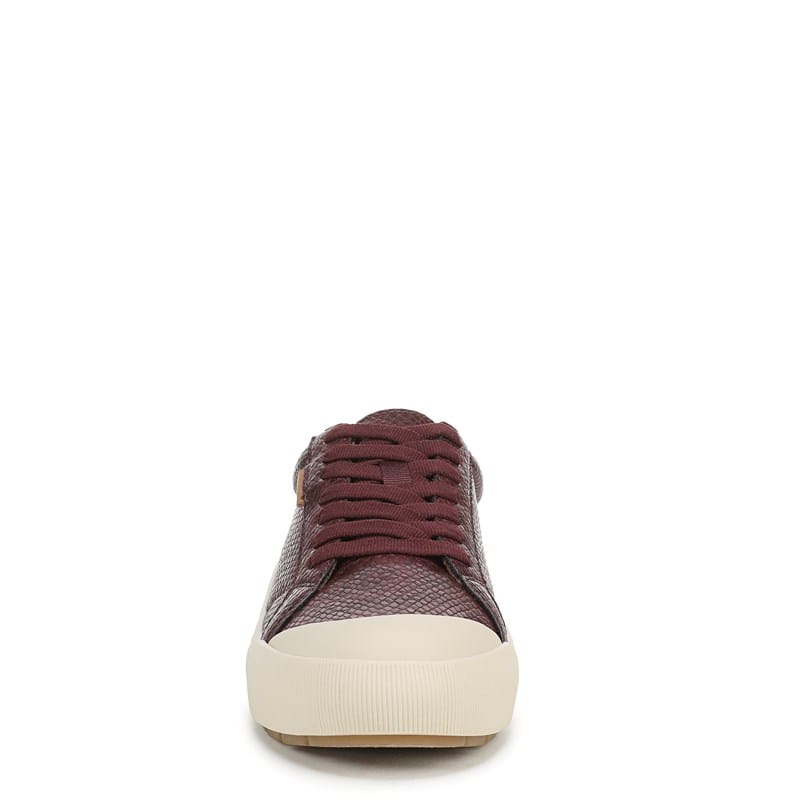 Women's Time Off Sneakers (Dark Red Faux Leather)
