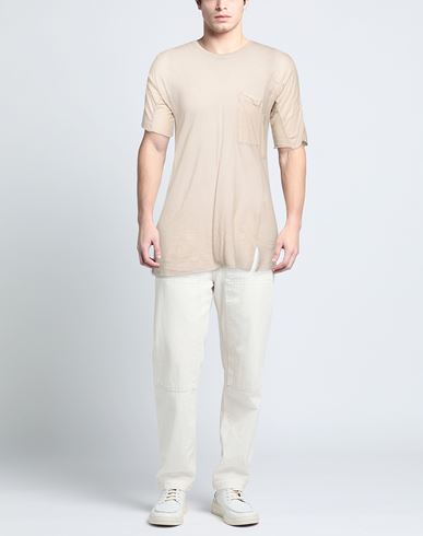 Man T-shirt Beige