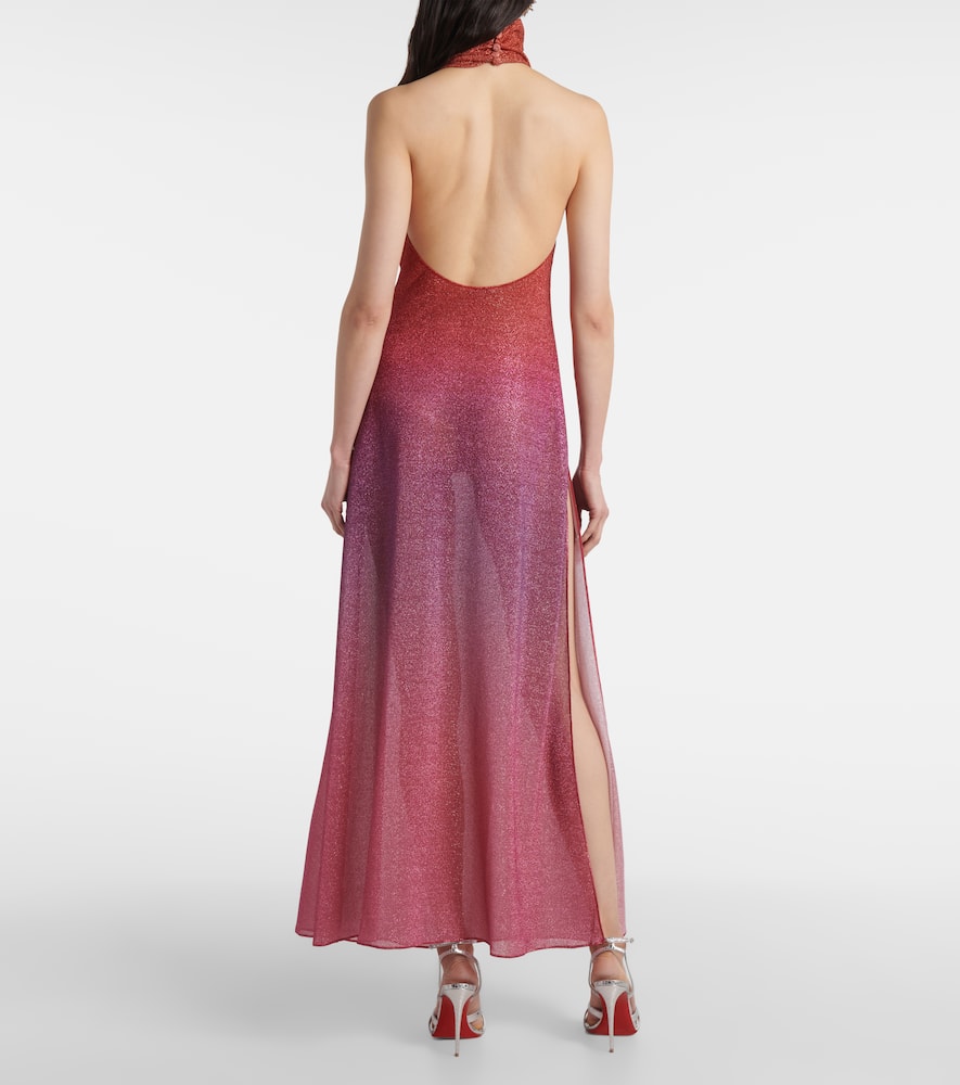 Oséree Lumière lamé maxi dress