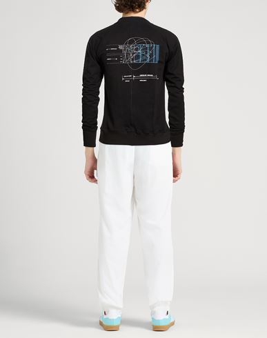Man Sweatshirt Black Size S Cotton