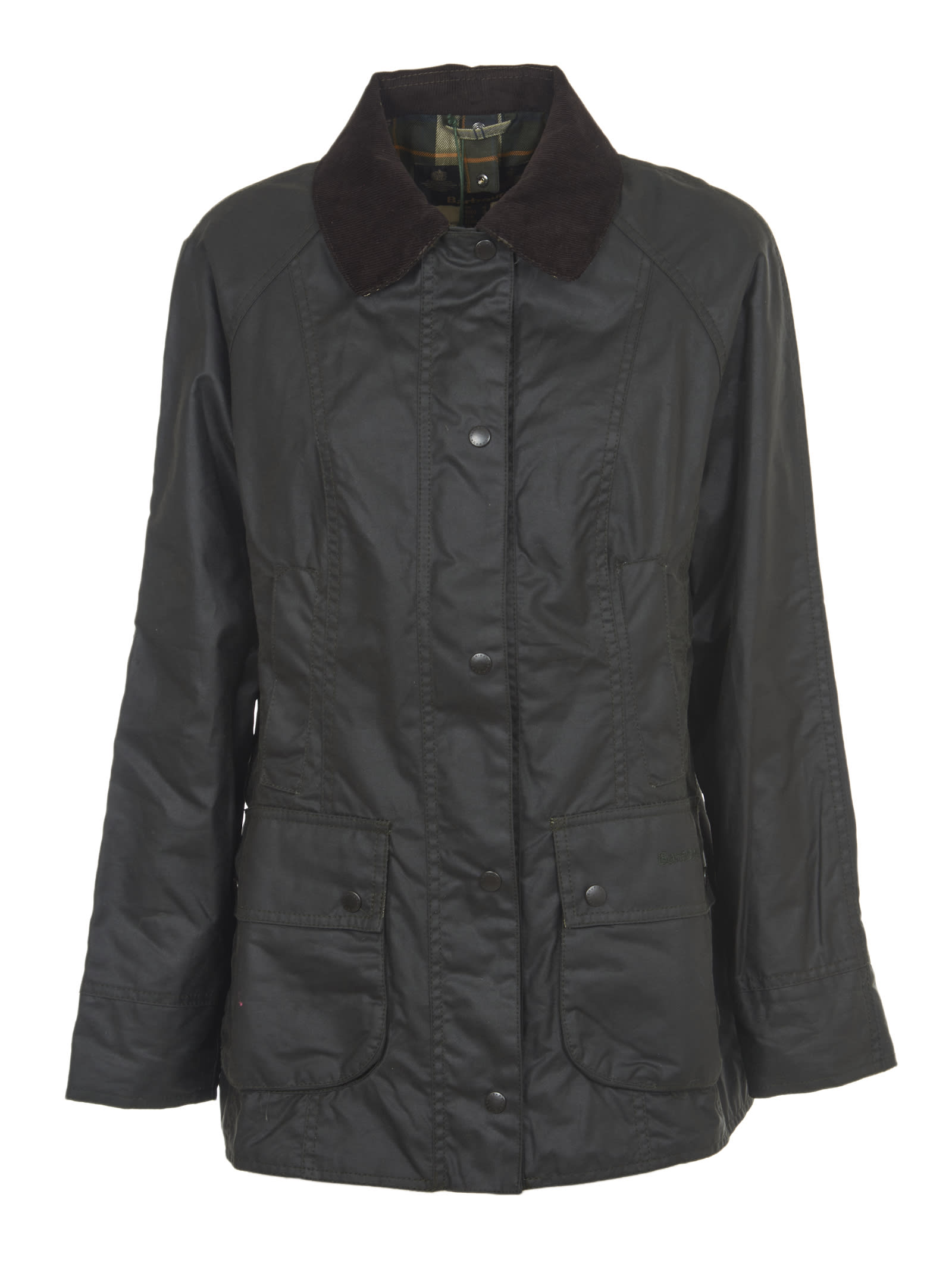 Single-breasted wax jacket