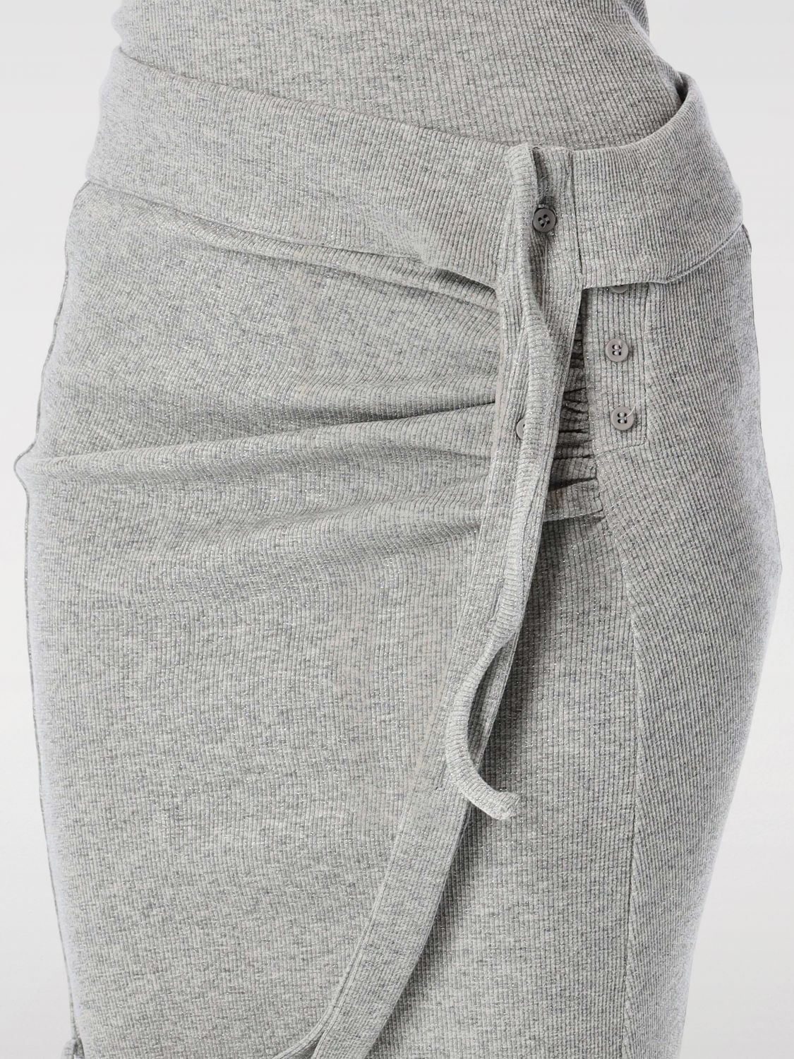 Ribbed mini skirt - Grey
