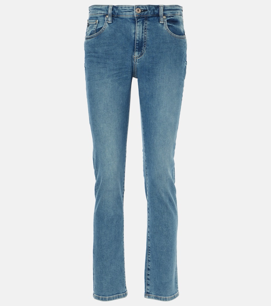 High-rise straight jeans