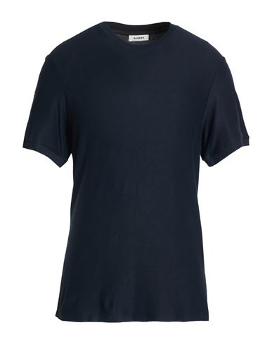 Man Sweater Blue Size L Viscose, Polyamide