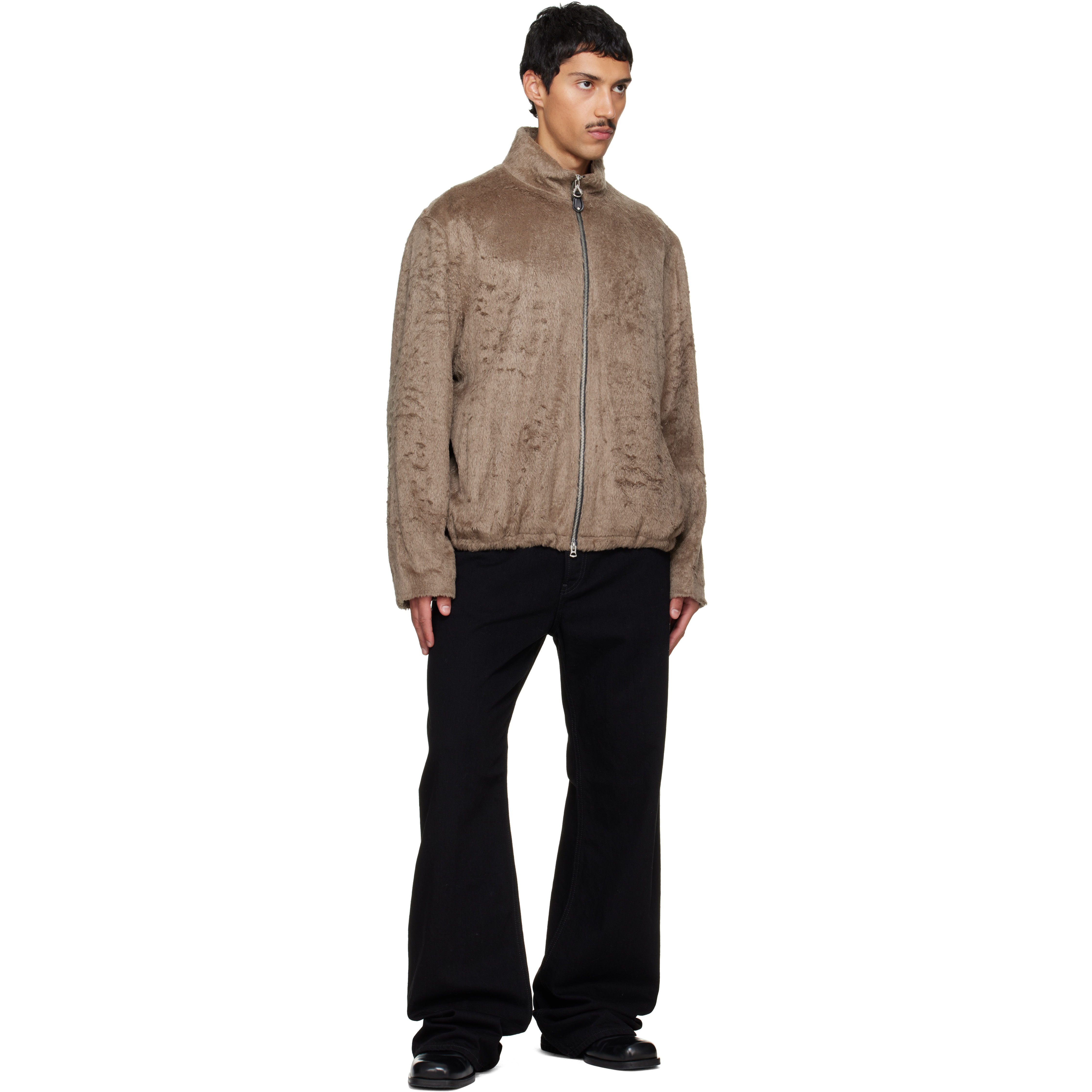 Brown Faux-Fur Jacket