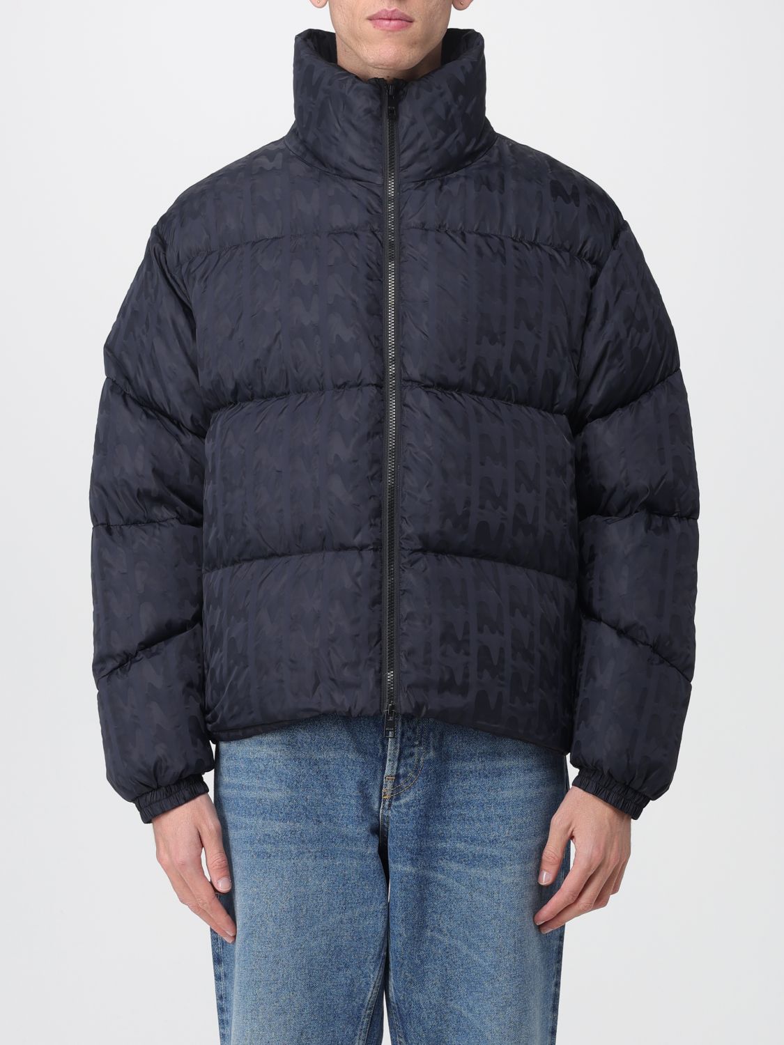Coat Men color Black