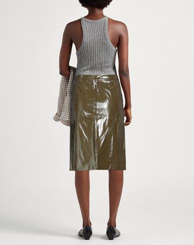 Woman Midi skirt Military green