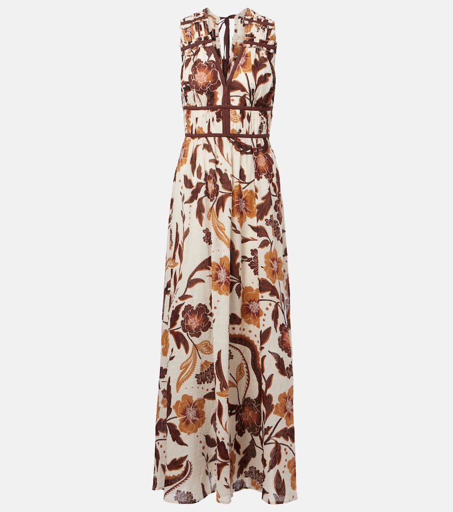 Chiara floral cotton maxi dress
