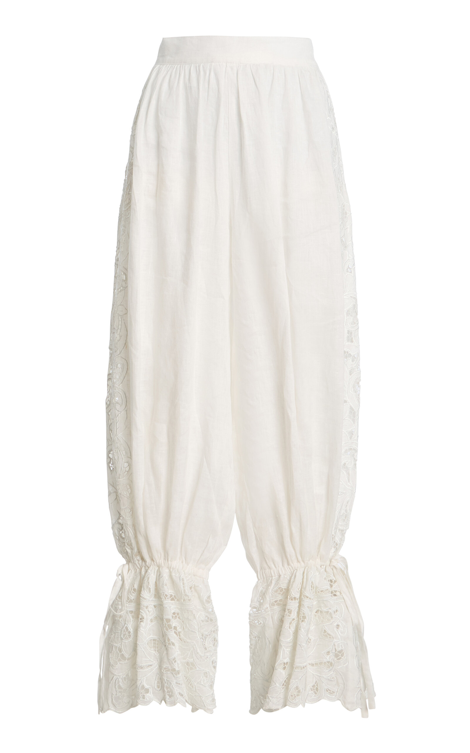Exclusive La Isla Carlota Cotton Lace Wide-Leg Pants - Moda Operandi