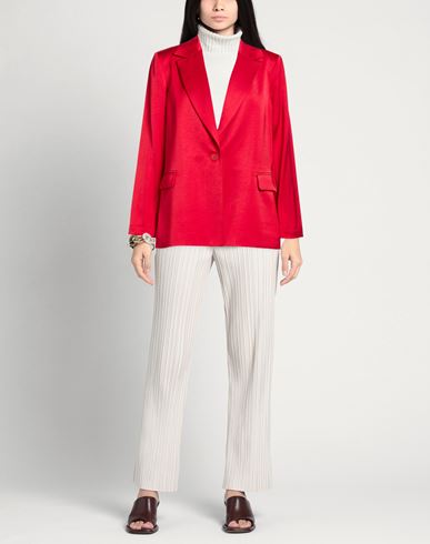 Woman Blazer Red Size 14 Viscose, Polyester