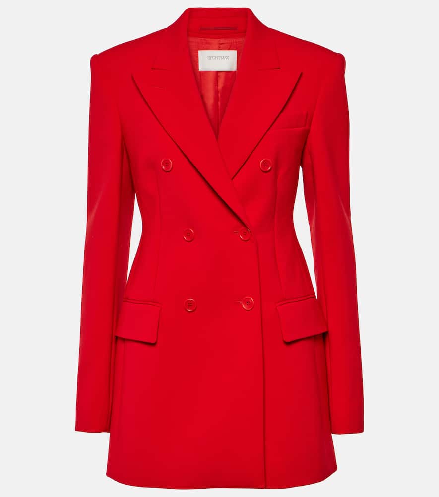 Vischio double-breasted wool-blend blazer