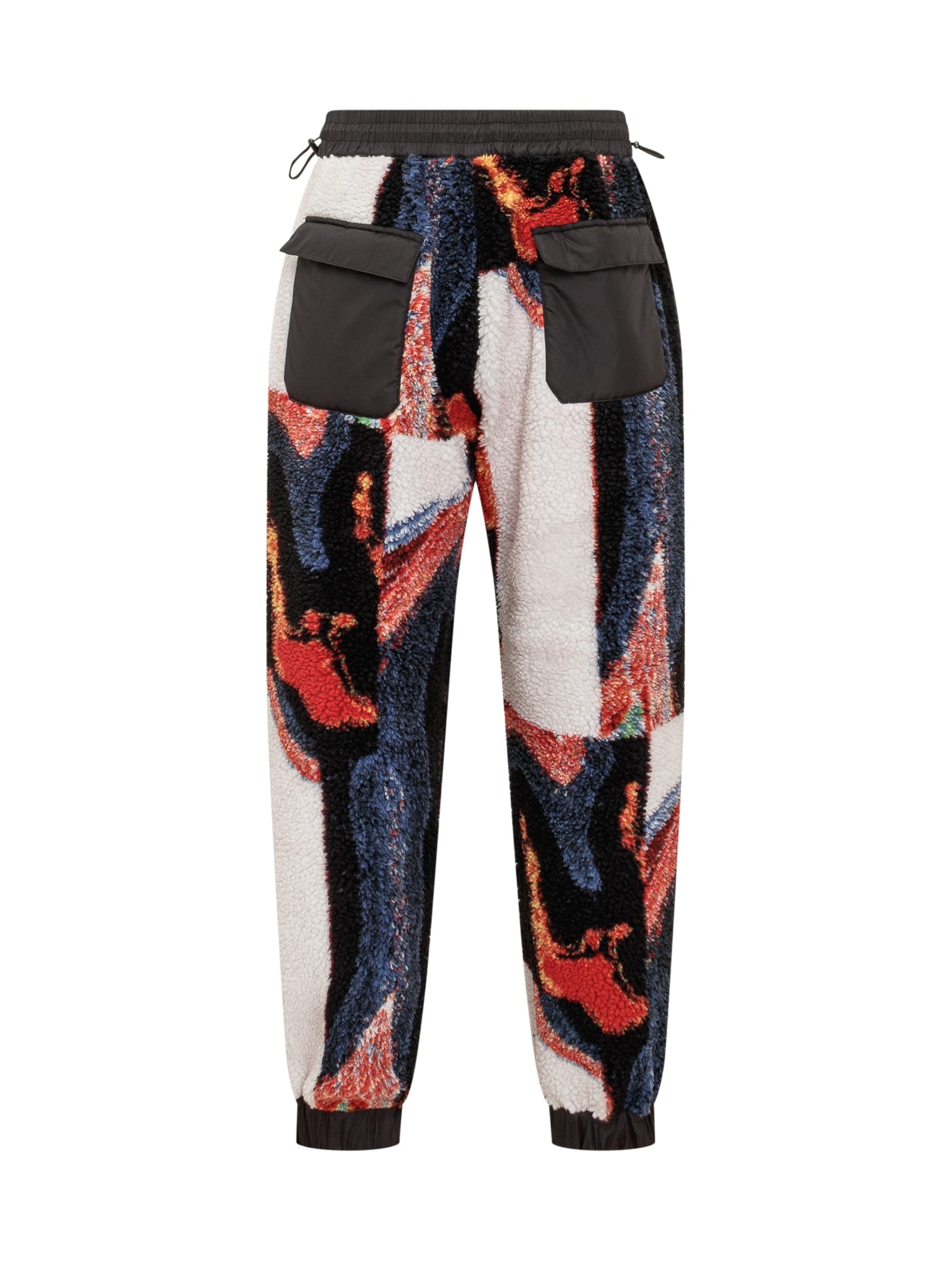 Teddy-jacquard Drawstring Sweatpants
