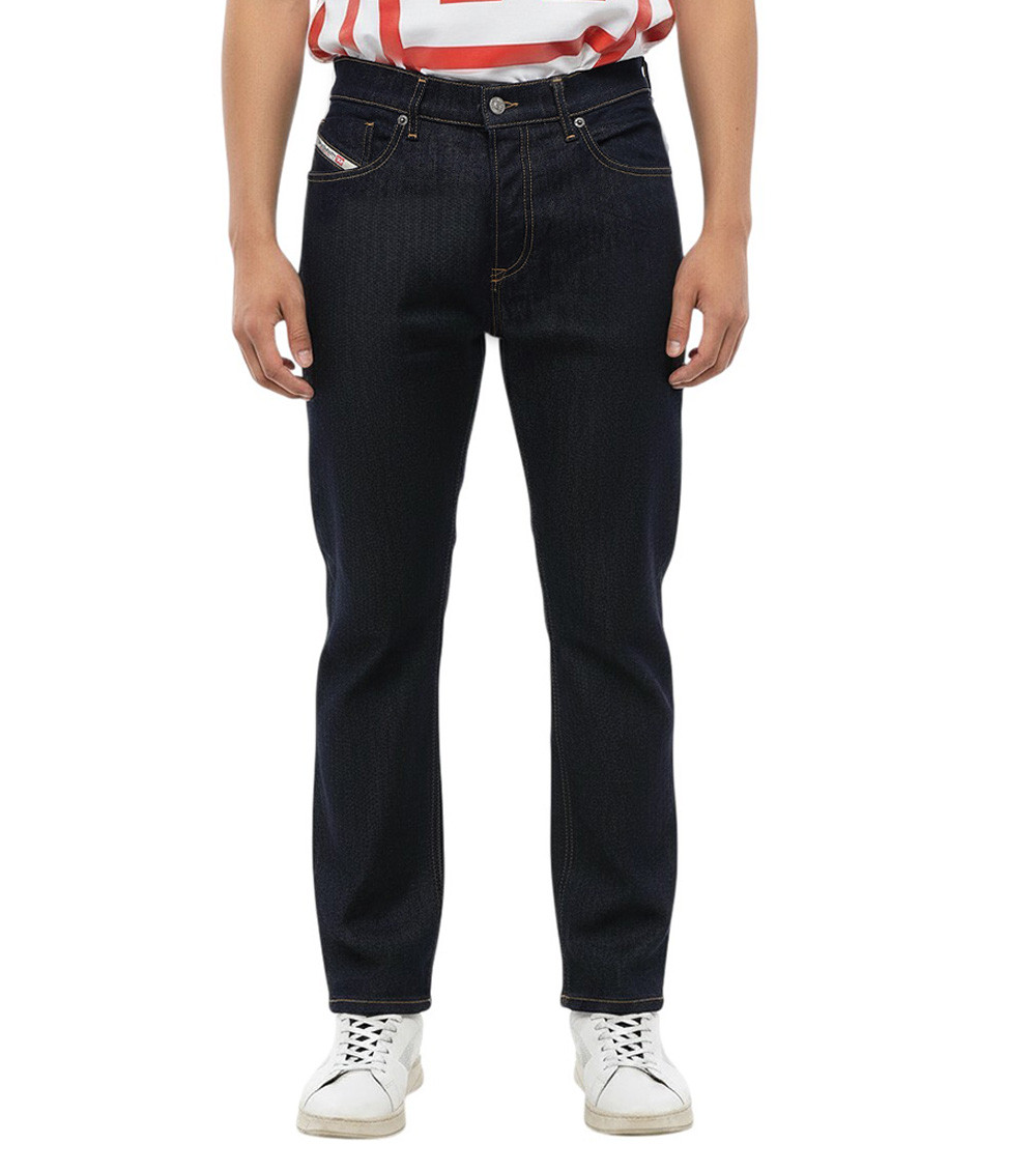 Slim-cut denim jeans
