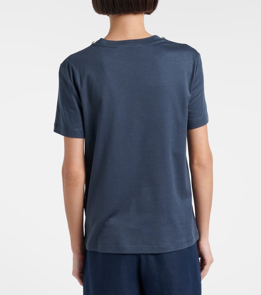 Bingo embellished cotton-blend T-shirt